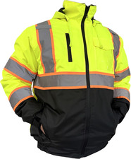 High Visibility Jacket, Class 3 Waterproof Safety Jacket for Men, Hi Vis Winter
