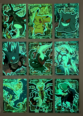 2025 POKEMON HALLOWEEN Trick Or Treat Glow Cards Full Set 09/09 Peru  CHARIZARD | eBay