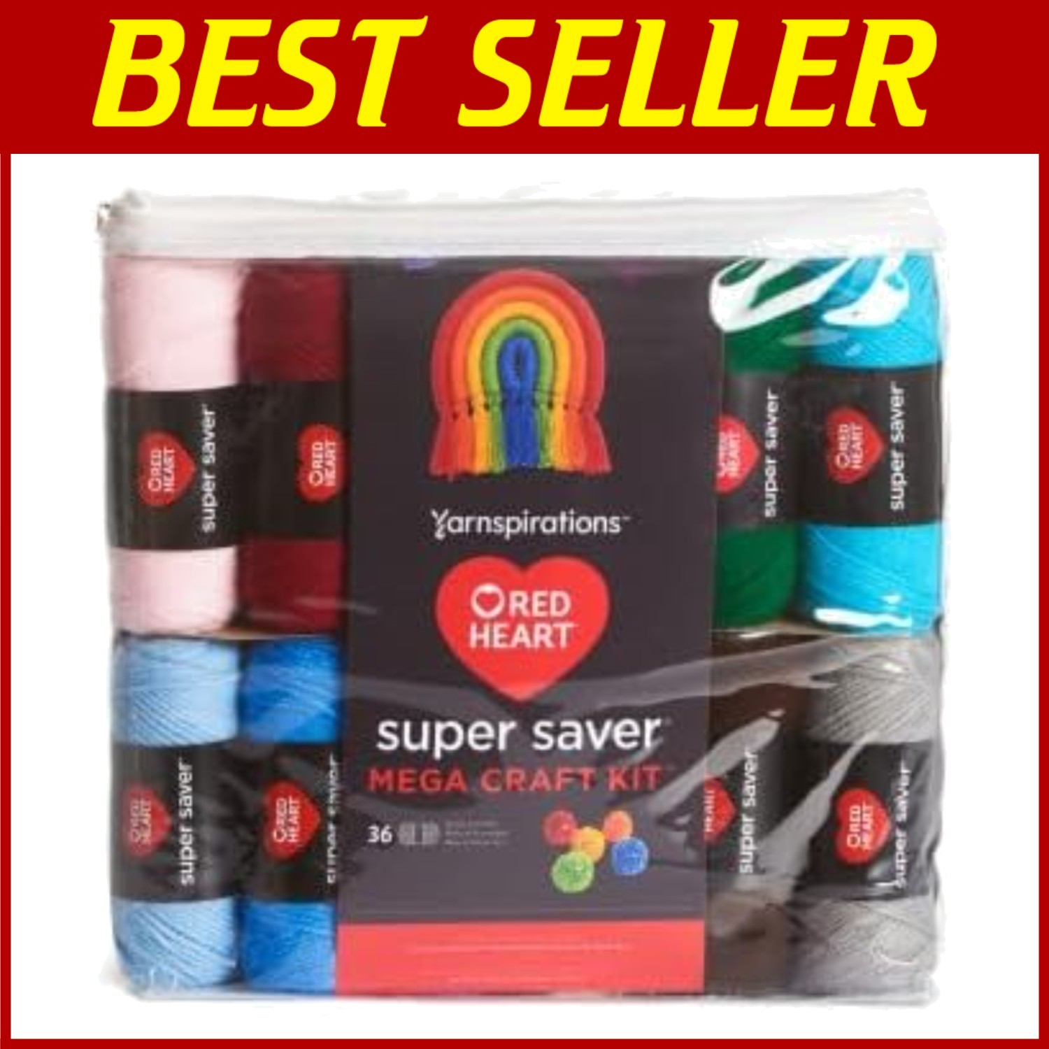 Colorful Yarn Kit for Knitting & Crocheting