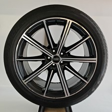 GENUINE AUDI Q7 4M 21" 9.5J BLACK DIAMOND CUT ALLOY WHEEL 4M0601025CC /29D