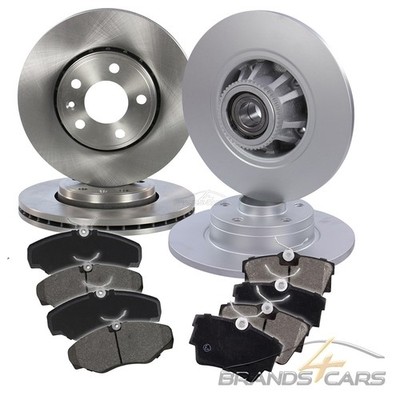 ATEC BREMSSCHEIBEN+BREMSBELÄGE BREMSKLÖTZE VORNE+HINTEN FÜR OPEL VIVARO A 01-14