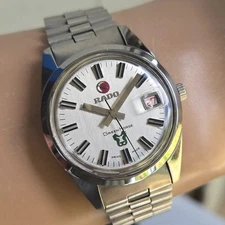 Vintage RADO Green Horse 11657-1 men's automatic watch Date swiss 1960s