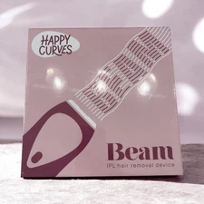 HAPPY CURVES Beam IPL Laser Hair Removal Device - At-Home Permanent Body Hair