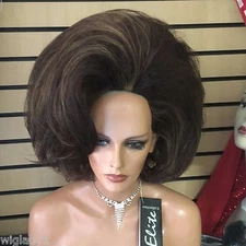 VEGAS WIGS SHORT BIG HAIR VOLUME CLASSY ELEGANT VOLUMINOUS FLUFFY TEASED PAGE