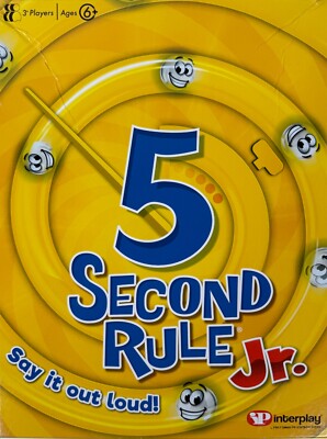 5 Sekunden Regel Junior schnelles Denken & schnelles Sprechen Spiel von Interplay 6+