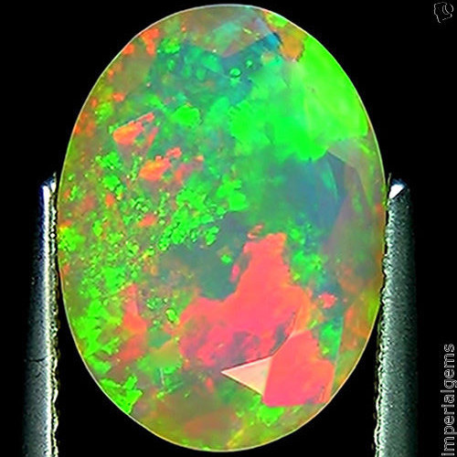 2.74 Ct IGI Certified Natural Welo Ethiopian Faceted Opal Multi Color Oval Cut - Picture 5 of 5