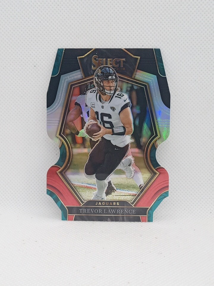 2022 Select Concourse Black And Red Prizm Die Cut Trevor Lawrence #41 Jaguars