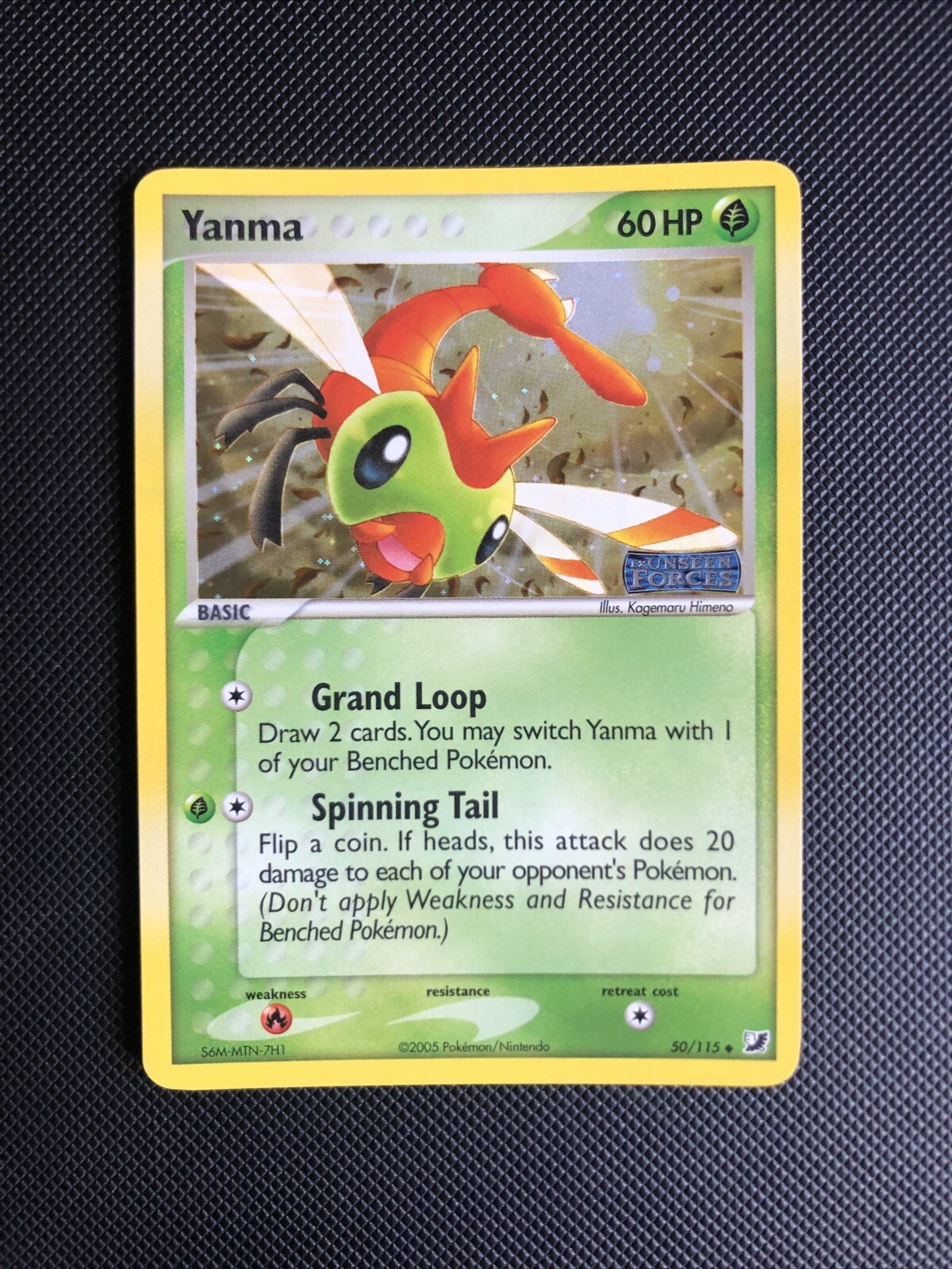 Pokémon TCG Yanma EX Unseen Forces 50/115 Reverse Holo Uncommon NM