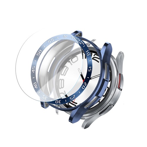 Étui de protection d'écran + verre trempé + lunette pour montre Samsung 6 classique 43/47 mm - Photo 51 sur 55