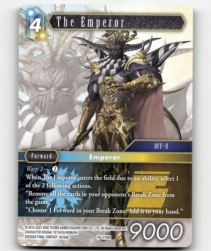 PSA 10 - FFTCG Final Fantasy TCG Cloud 19-114L Signature From