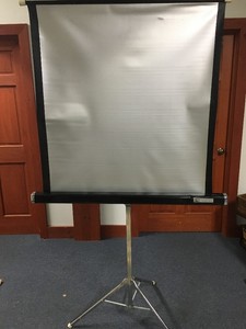 Tower 40 X Vintage Projector Screen With Stand Metal Silver Image Is Loading Tower 40 X Vintage Projector Screen With