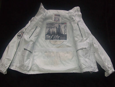 Blouson Geographical Norway Garçon 14 Ans - Blanc Avec Capuche - Imperméable - Neuf Avec Étiquettes
