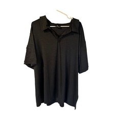 Mens Polo Shirt Size 2XL Black