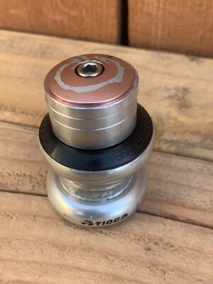 Vintage Tioga Alchemy Aluminum Headset 1 1/8 inch Threadless Silver Dia Compe