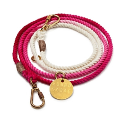 Found My Animal  Magenta Ombre Cotton Rope Dog Leash Size M L13406
