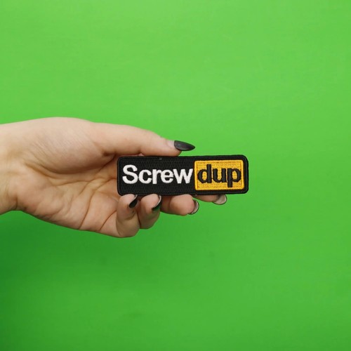 Screwdup Sito Hub Parodia Logo Ricamato Ferro Su Toppa - Foto 3 di 3