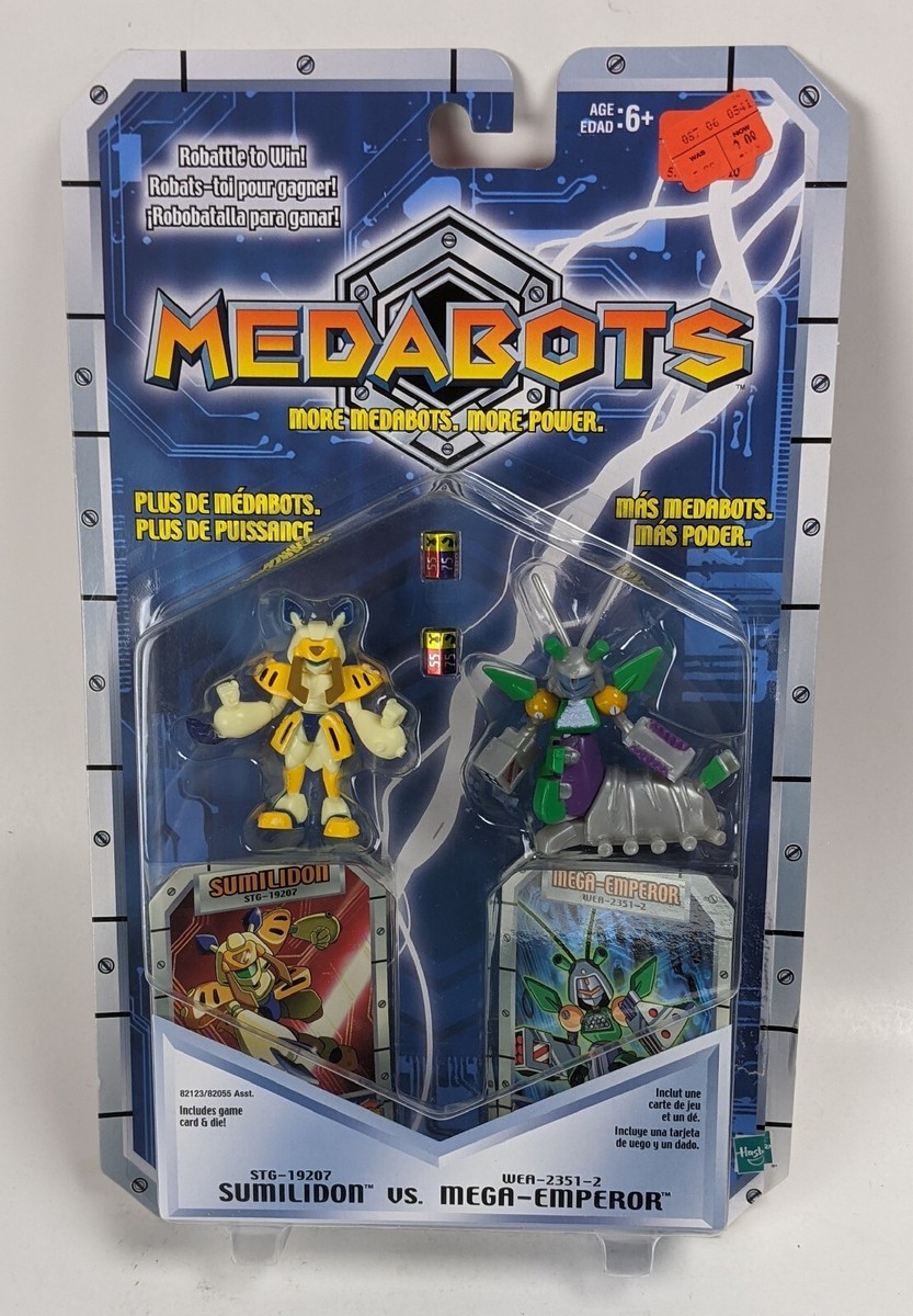 メタブおもちゃ 2002 Hasbro Medabots Sumilidon vs Mega Emperor Action Figure