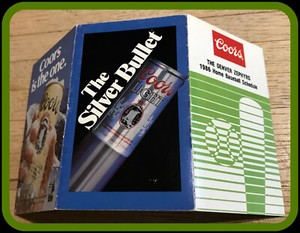 1986 DENVER ZEPHYRS COORS BEER BASEBALL POCKET SCHEDULE EXEX+ CONDITION