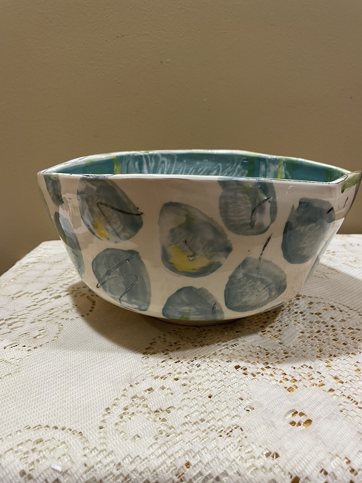 Signed Pottery Bowl eBay