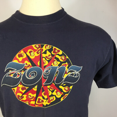 Rare Vintage 90s Grunge Surf Skate Defunct Brand ZONZ Denim T