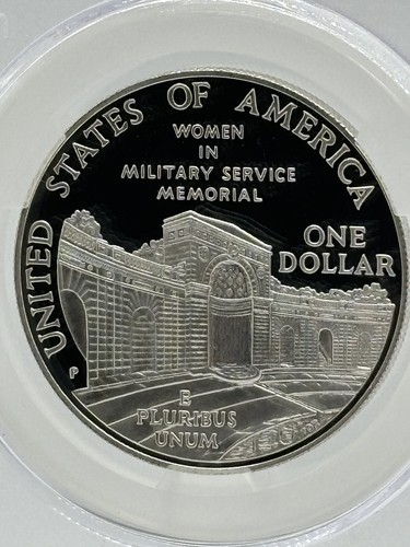 1994 P Women In The Military Memorial Commem Silver Dollar CAC PR69 #1087 - Picture 5 of 6