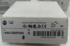 Allen Bradley 1492-CB2F040-N, Ser. C, 4 Amp, 2 Pole, Manual Motor Controller