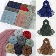 Women Silk Chiffon Gold Silk Scarf Shawl Long Soft lady Wrap Scarves 170*70cm ☽