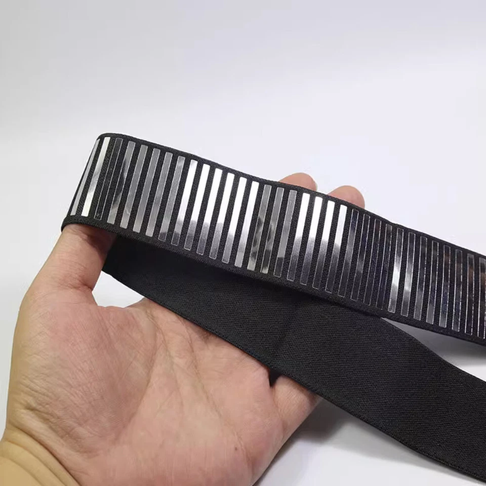 Olografici Fascia Elastica Bordura Nastro Sbieco Corda Ampio Cucito Fai Lucido - Immagine 3 di 4