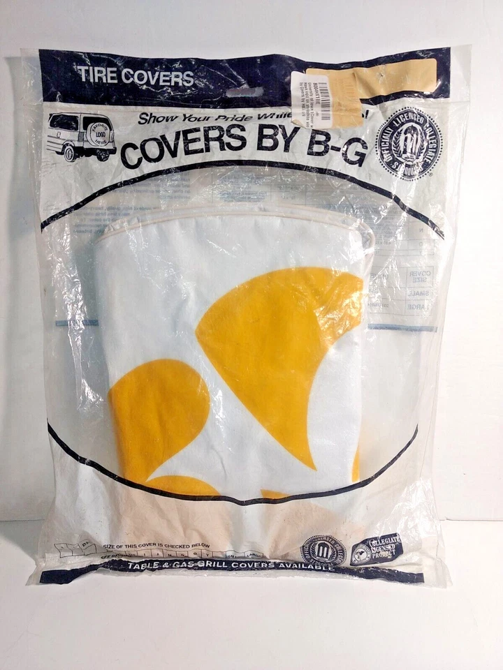 Capa de pneu sobressalente Iowa University amarela branca tamanho N 24 x 8 pop-up campista - Imagem 2 de 3