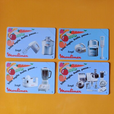 RARE SIP LIRA PHONE CARDS MOULINEX CARDS SOUTH TYROL SERIES BILINGUAL 