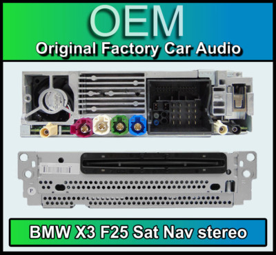 BMW X3 Sat Nav stereo, F25 CD player, satellite navigation, DAB radio