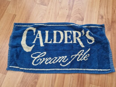 SELTENES VINTAGE CALDER'S CREAM ALE PUB BAR BIERTUCH BRAUERIANA