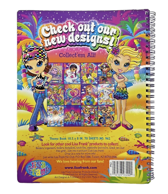 Lisa Frank Spiral Notebook 962 Terra Linda On Earth With Planets