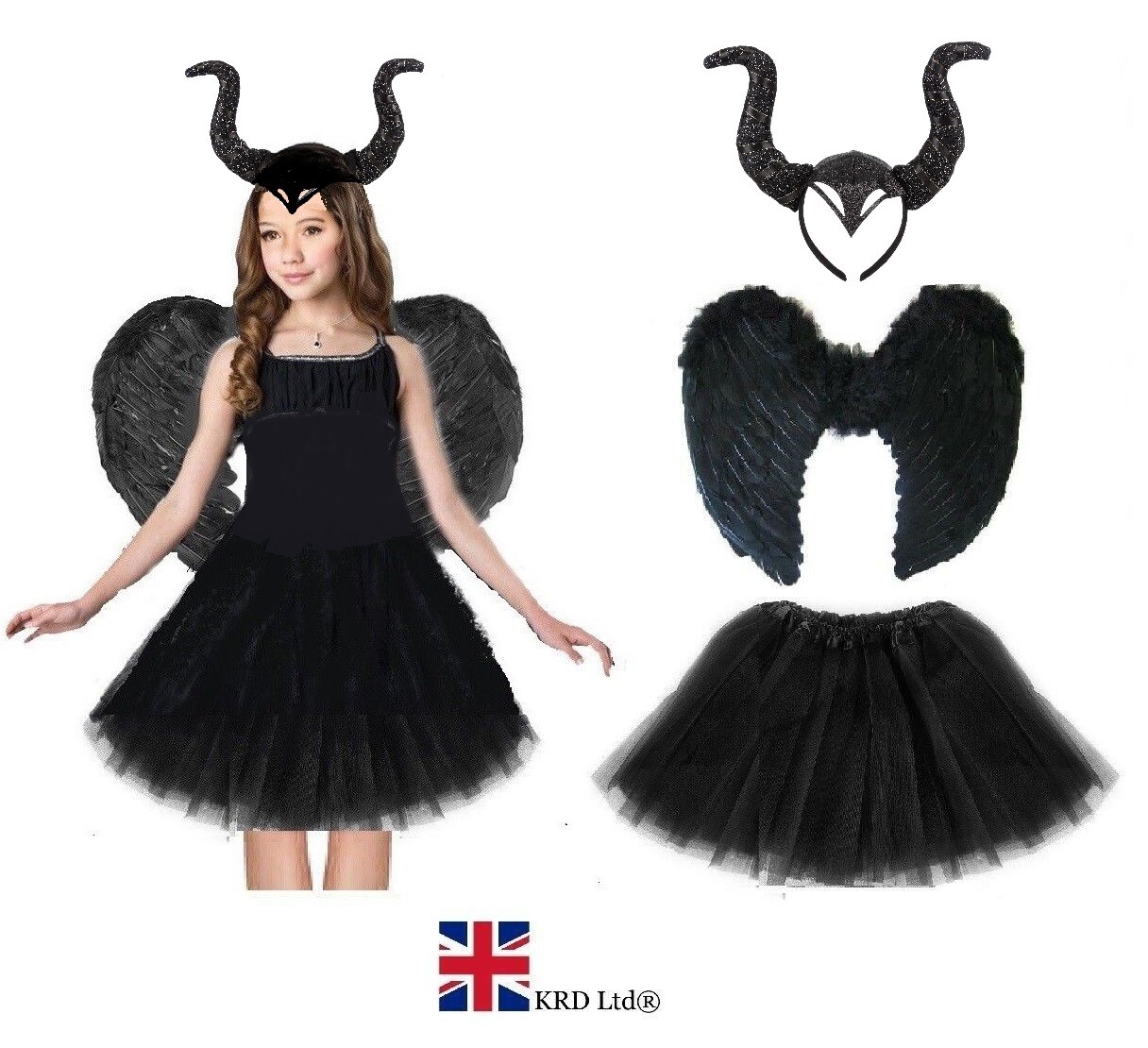 black fairy fancy dress