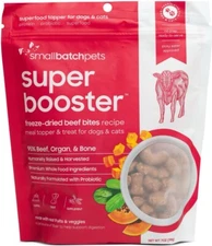 18oz Smallbatch Pets Super Booster Freeze Dried Beef Bites Meal Topper/Treat