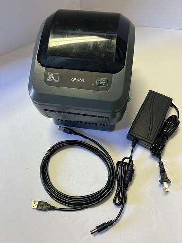 Zebra ZP450 Direct Thermal Label & Barcode Printer ZP450-0501-0006A IN NEW BOX - Afbeelding 1 van 5