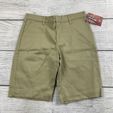 Dickies Classic Fit Shorts Girls Size 16 Casual Beige Khaki School Pants NEW