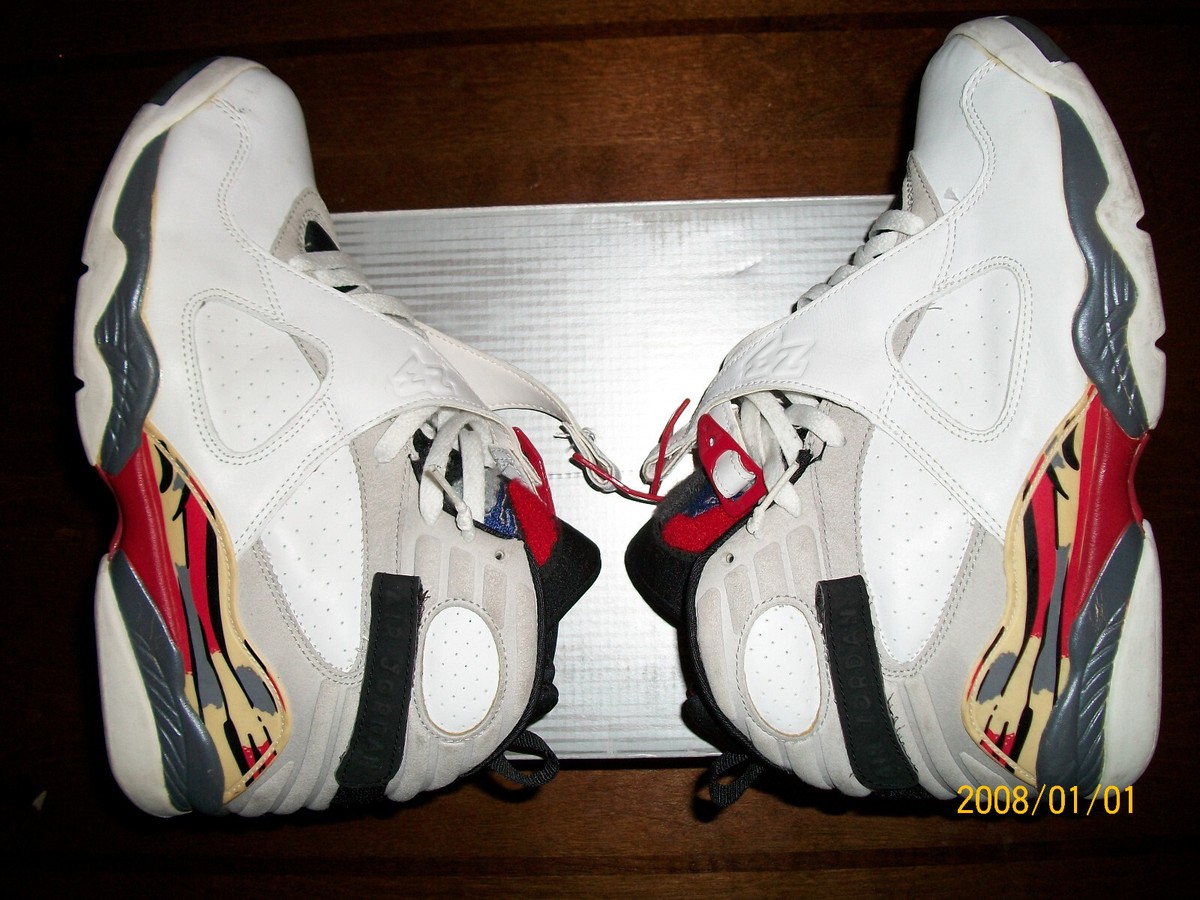 2003 Nike Air Jordan VIII 8 Retro Bugs Bunny Red White Basketball Shoes Size 14 2003 Air Jordan 8 Retro  main image 4