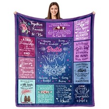 Bestie Gifts for Women BFF Gifts for Friends Women Bestie Gifts Blanket 60"x5...