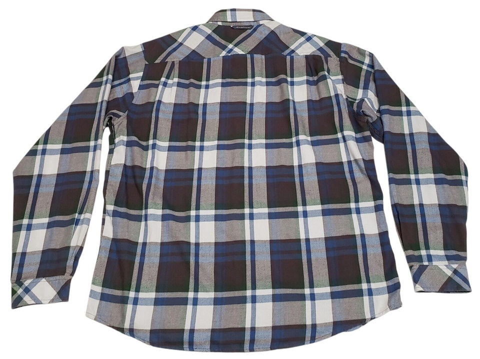 Chemise ExOfficio homme taille XL bleue ventilée manches roulées pêche