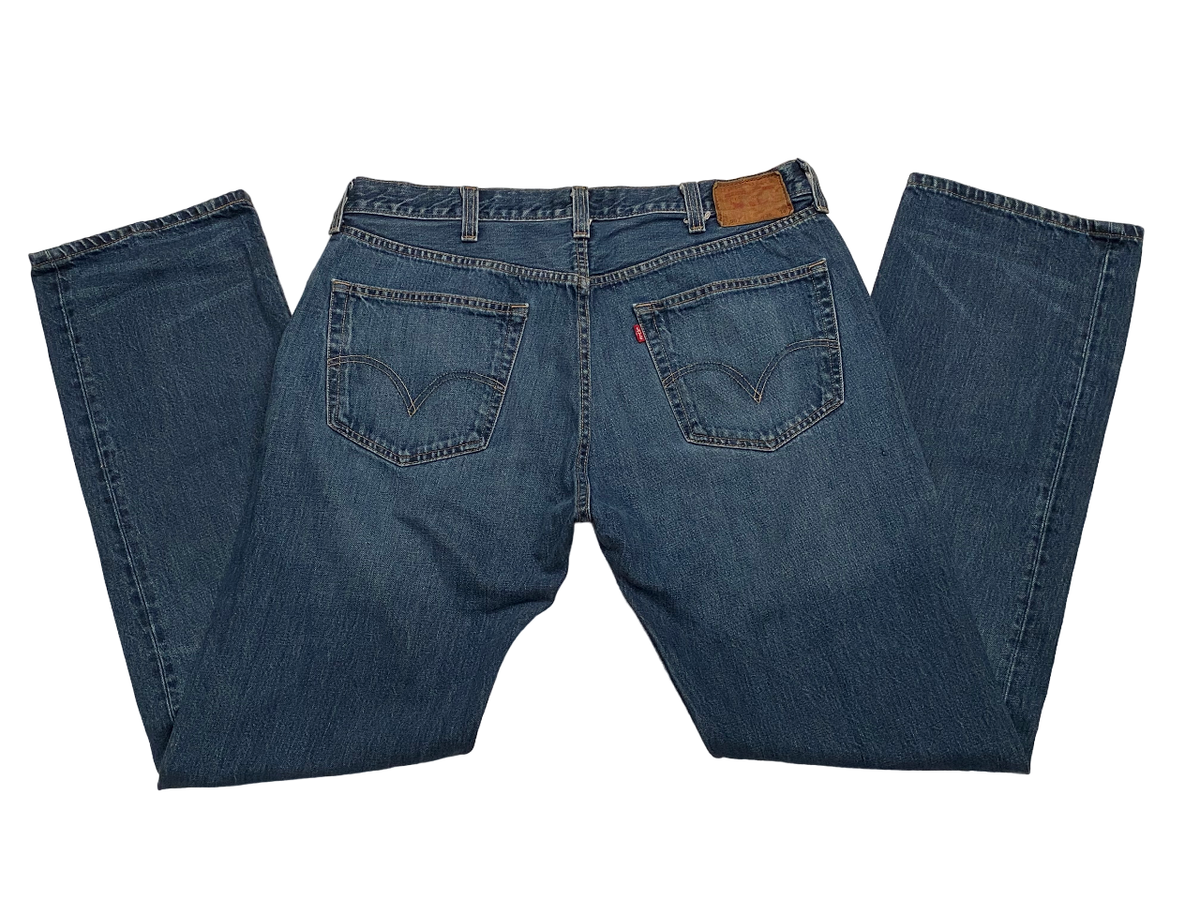 Levi's 501 Men's 0690 Medium Wash All Cotton Button-Fly Denim