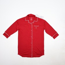 Gap Kids Sleep Pajama Top Notch Collar Red Flame Resistant Size 6