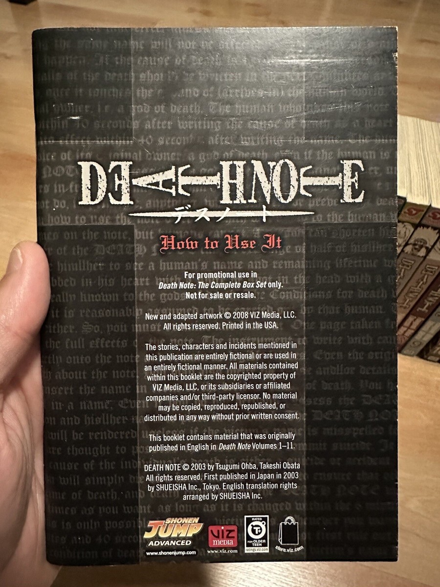 SUPER RARE - DEATH NOTE RYUK BOOKENDS WITH SERIES - USED - SEE