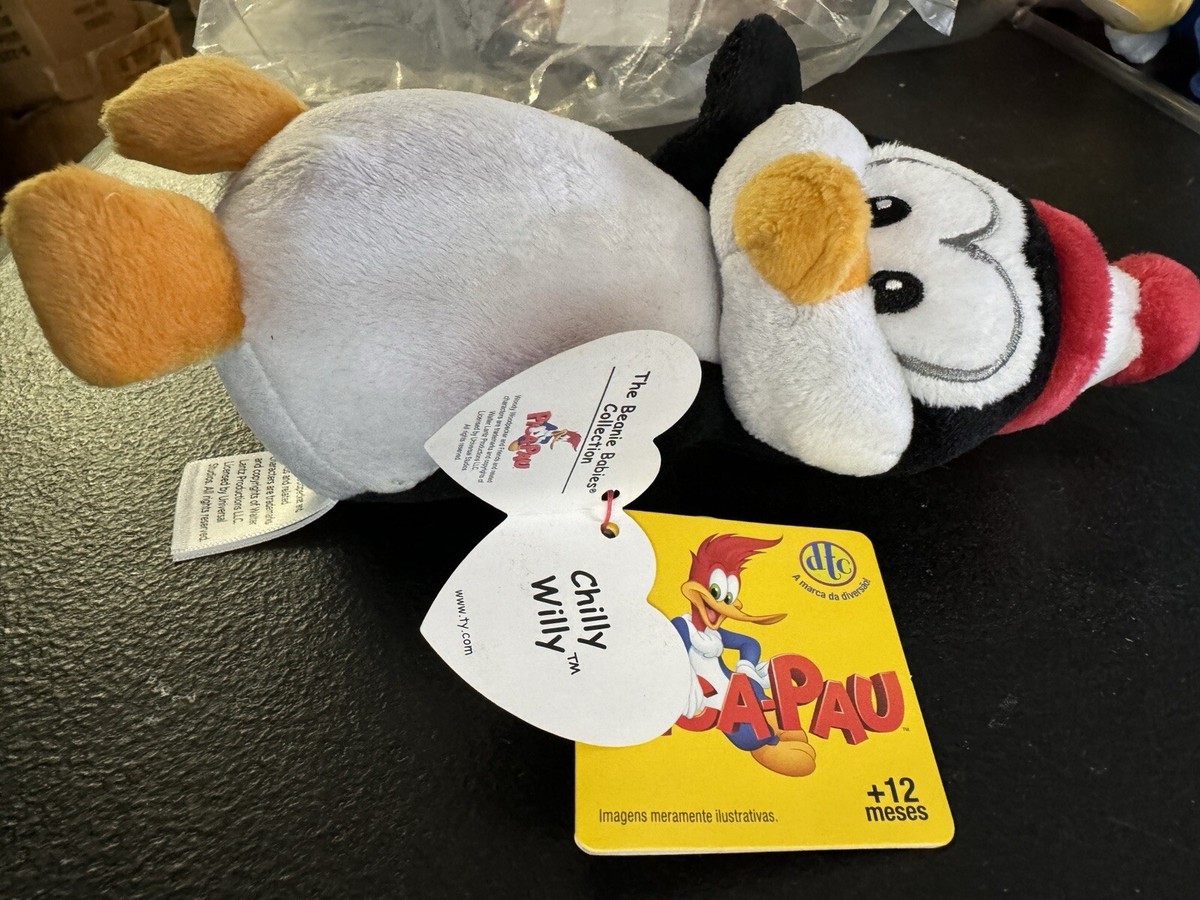 JICHOI ジチョイ　BEANIE BAG 新品未使用 Ty Beanie Babies Chilly Willy From Woody Woodpecker Brazil Only