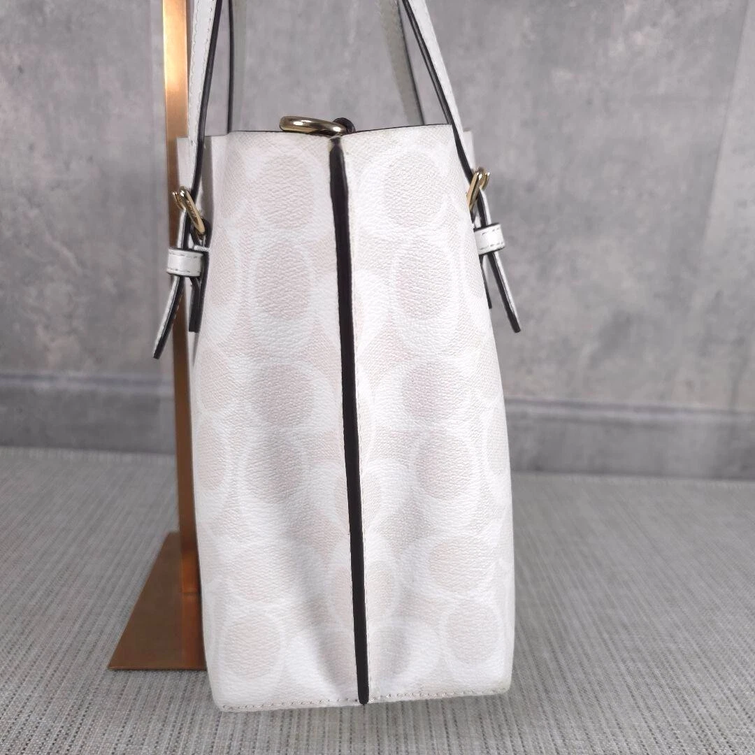 Borsa a tracolla Coach C4250 Molly 25 firmata in pelle con ciondolo logo