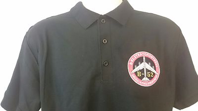 USAF UNITED STATES AIR FORCE B-52 STRATOFORTRESS POLOSHIRT