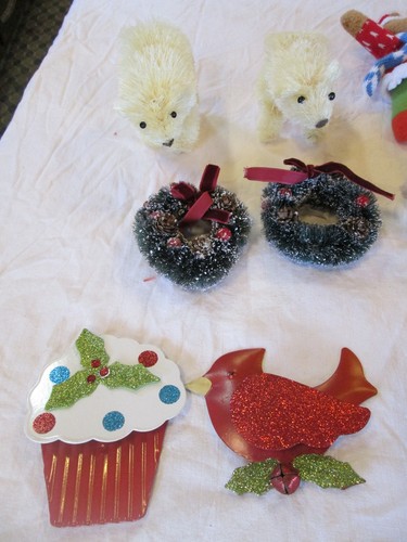 Assorted Lot Christmas Decorations, Ornaments, 11 Pieces NWOT - Picture 2 of 5