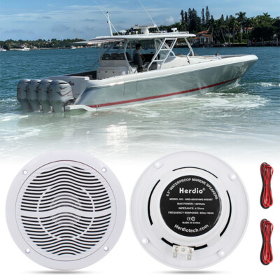 Herdio 6,5'' 120W Wasserdichte Marine Boot Deckenlautsprecher Einbaulautsprecher