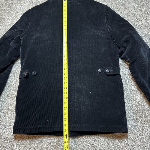 L.L. Bean Mens Blanket Lined Corduroy Chore Barn Field Coat Bush Jacket Black M - Picture 8 of 12