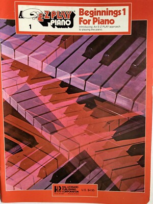 EZ Play Piano 1 Beginnings 1 For Piano Instruction Beginner Homeschool